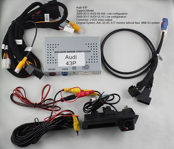 SINOSMART High Quality Car Special Front View Parking Camera for AUDI Q5,  Q3 Install Under the Logo