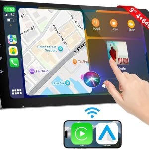 Sanse 904Q 9" QLED Android Car Stereo – Wireless Apple CarPlay & Android Auto | 4GB+64GB