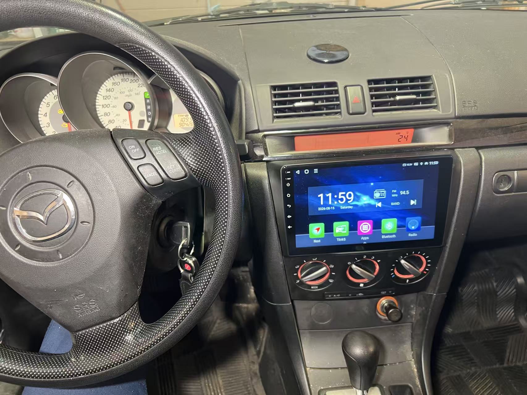 Mazda 3 2004 - 2009 Wireless CarPlay & Android Auto Stereo Receiver