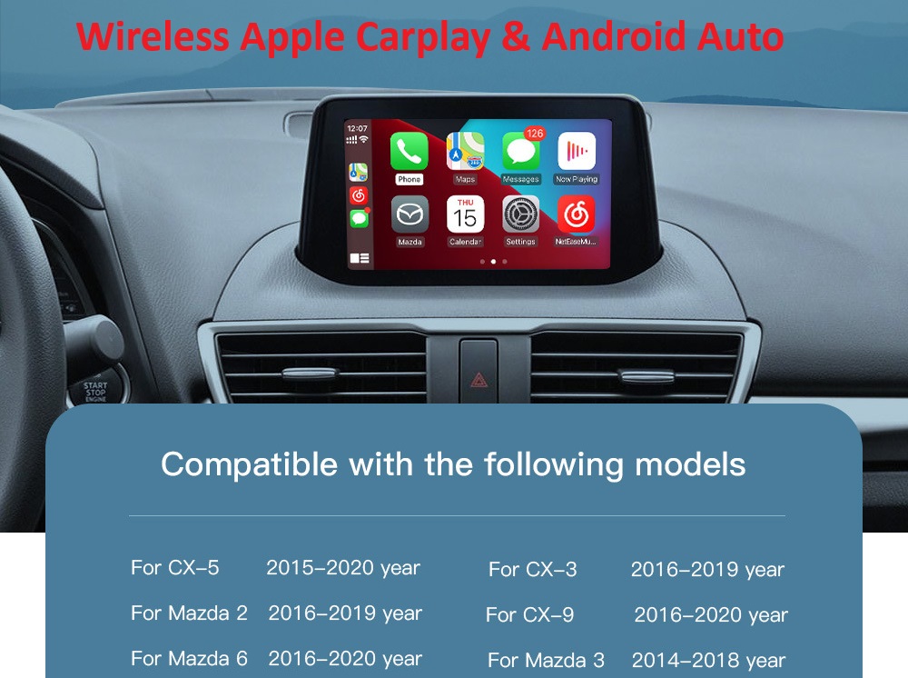 Mazda Wireless Apple CarPlay & Android Auto Upgrade - Image 2