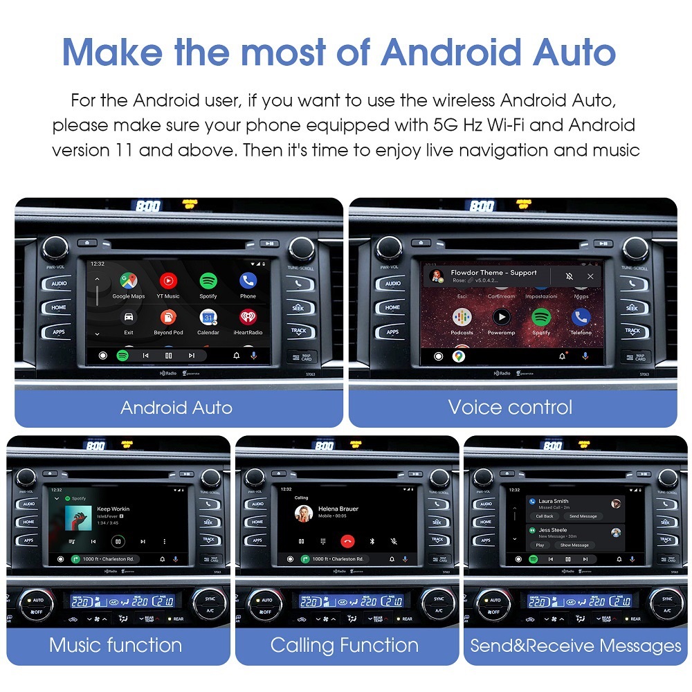 Toyota Wireless Apple CarPlay & Android Auto Upgrade Kit (Optional Front Camera Integration) - Image 3