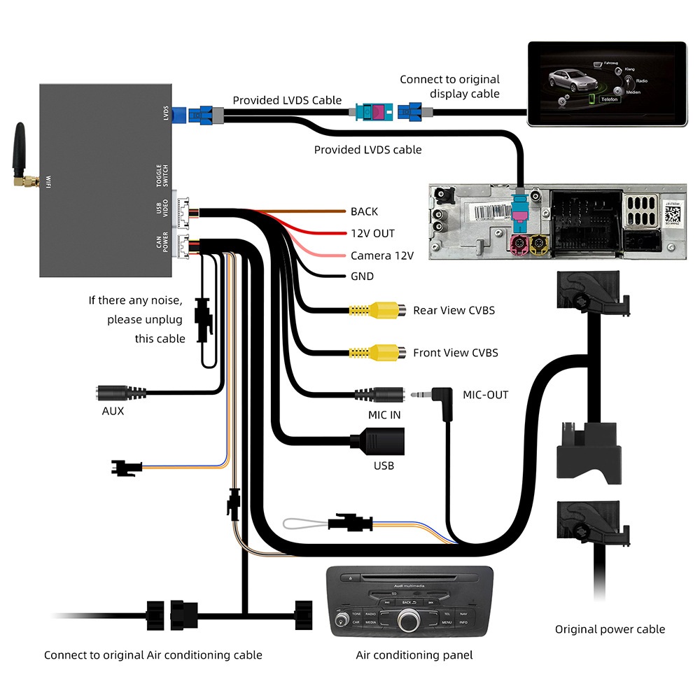 Audi MMI 3G Apple CarPlay & Android Auto Upgrade Kit (Optional Backup Camera Integration) - Image 5