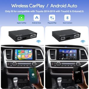 Toyota Wireless Apple CarPlay & Android Auto Upgrade Kit (Optional Front Camera Integration)