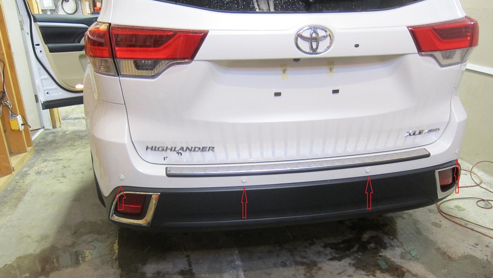 Toyota Highlander Rear Parking Sensor Installation