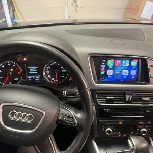 Audi MMI 3G wireless Apple CarPlay upgrade on factory screen