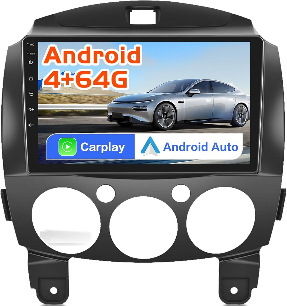 Mazda 2 (2007–2014) Wireless CarPlay & Android Auto Stereo + Backup Camera Installation - Image 2