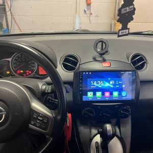 2007–2014 Mazda2 9-inch wireless CarPlay stereo installation