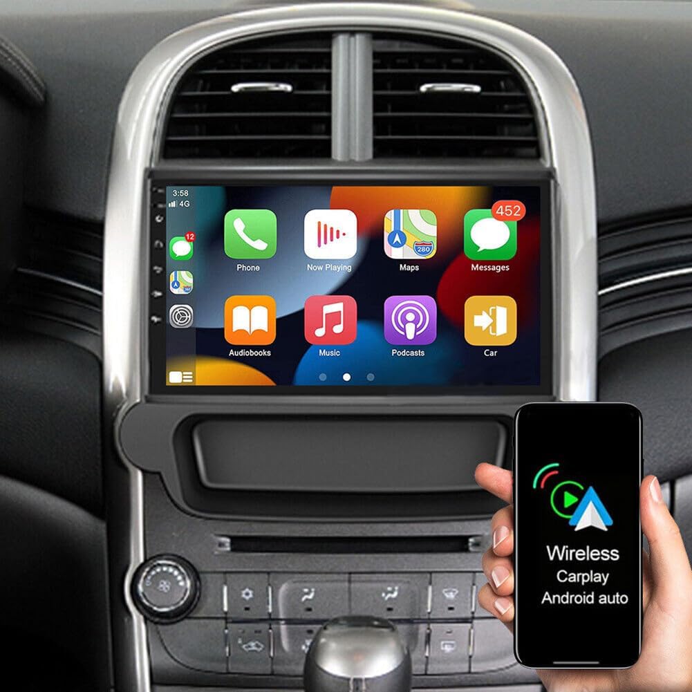 2013–2015 Chevrolet Malibu 9” QLED Car Stereo – Wireless Apple CarPlay & Android Auto