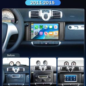 Smart Fortwo 2011–2015 9” Wireless CarPlay & Android Auto Stereo