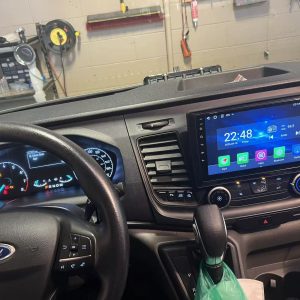 2020–2024 Ford Transit 10-inch wireless CarPlay stereo installation